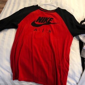 Nike 3/4 sleeve baseball shirt